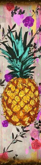 Free pineapple bookmark featuring a pretty pineapple
